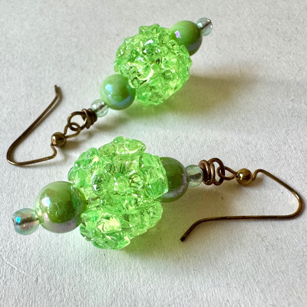 Lightweight Earrings, Lime Green